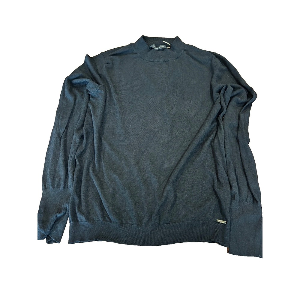 Y2K Ivanka Trump women's pullover sweater black sz XL gold buttons quiet luxury - Picture 2 of 9